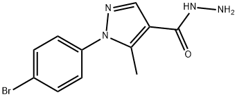 1-(4-Bromophenyl)-5-methyl-1H-pyrazole-4-carboxylicacidhydrazide Struktur