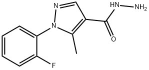 1-(2-FLUOROPHENYL)-5-METHYL-1H-PYRAZOLE-4-CARBOHYDRAZIDE Struktur