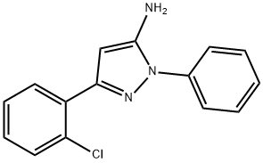 3-(2-Chlorophenyl)-1-phenyl-1H-pyrazol-5-ylamine Struktur