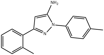 3-(2-METHYLPHENYL)-1-(4-METHYLPHENYL)-1H-PYRAZOL-5-AMINE Struktur