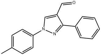 3-PHENYL-1-P-TOLYL-1H-PYRAZOLE-4-CARBALDEHYDE Struktur