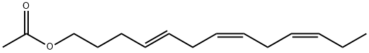 (Z,E,Z)-trideca-4,7,10-trien-1-yl acetate Struktur