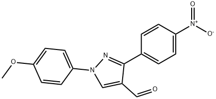 1-(4-METHOXYPHENYL)-3-(4-NITROPHENYL)-1H-PYRAZOLE-4-CARBALDEHYDE Struktur