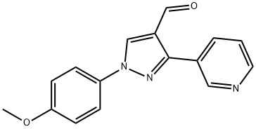 1-(4-METHOXYPHENYL)-3-(PYRIDIN-3-YL)-1H-PYRAZOLE-4-CARBALDEHYDE Struktur