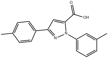 1-M-TOLYL-3-P-TOLYL-1H-PYRAZOLE-5-CARBOXYLIC ACID Struktur