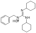 1-Benzyl-2,3-dicyclohexylguanidine hydrochloride Struktur