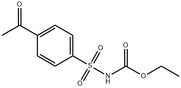 ethyl 4-acetylphenylsulphonylcarbamate Struktur