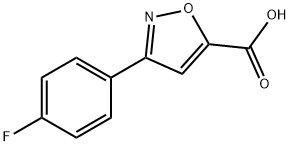 3-(4-FLUORO-PHENYL)-ISOXAZOLE-5-CARBOXYLIC ACID Struktur