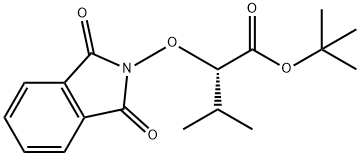 Butanoic acid, 2-[(1,3-dihydro-1,3-dioxo-2H-isoindol-2-yl)oxy]-3-methyl-, 1,1-dimethylethyl ester, (2S)- Struktur