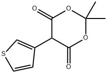 2,2-DIMETHYL-5-THIOPHEN-3-YL-[1,3]DIOXANE-4,6-DIONE Struktur