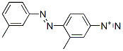 3-Methyl-4-[(3-methylphenyl)azo]benzenediazonium Struktur