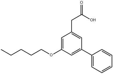 5-Pentoxy-3-biphenylacetic acid Struktur