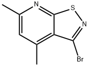 3-BROMO-4,6-DIMETHYL-ISOTHIAZOLO[5,4-B]PYRIDINE Struktur