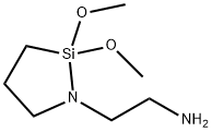 1-Aza-2-silacyclopentane-1-ethanamine, 2,2-dimethoxy- Struktur