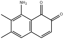 1,2-Naphthalenedione, 8-amino-6,7-dimethyl- (9CI) Struktur