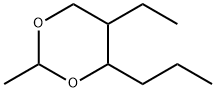 2-METHYL-4-PROPYL-5-ETHYL-1,3-DIOXANE Struktur