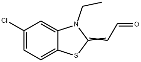 Acetaldehyde, (5-chloro-3-ethyl-2(3H)-benzothiazolylidene)- (9CI) Struktur