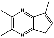 5H-Cyclopentapyrazine,  2,3,7-trimethyl-  (9CI) Struktur