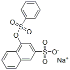 4-[(Phenylsulfonyl)oxy]-2-naphthalenesulfonic acid sodium salt Struktur