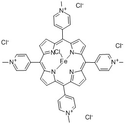 5,10,15,20-TETRAKIS-(N-METHYL-4-PYRIDYL)-PORPHYRIN-FE(III) PENTACHLORIDE Struktur