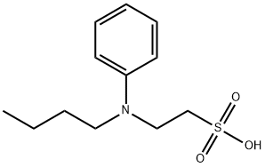 N-butyl-N-phenyltaurine Struktur