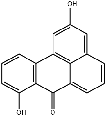 2,8-Dihydroxy-7H-benz[de]anthracen-7-one Struktur