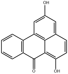 2,6-Dihydroxy-7H-benz[de]anthracen-7-one Struktur