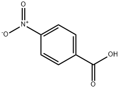 4-Nitrobenzoic acid Structure