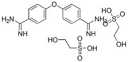 4,4'-oxydibenzamidine bis(2-hydroxyethanesulphonate) Struktur