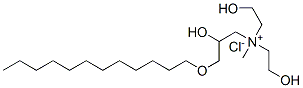 [3-(dodecyloxy)-2-hydroxypropyl]bis(2-hydroxyethyl)methylammonium chloride  Struktur