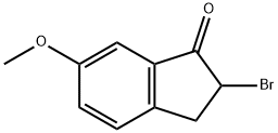 2-BROMO-6-METHOXY-1-INDANONE Struktur