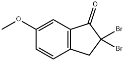 2,2-DIBROMO-6-METHOXY-1-INDANONE Struktur