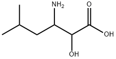 3-amino-2-hydroxy-5-methylhexanoic acid Struktur