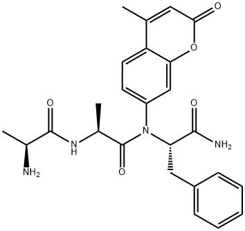 ALA-ALA-PHE-MCA HYDROCHLORIDE Structure