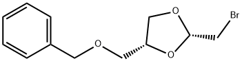 (Z)-4-[(benzyloxy)methyl]-2-(bromomethyl)-1,3-dioxolane Struktur