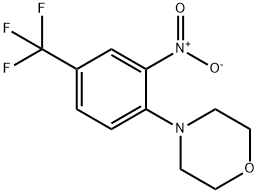 N-[2-NITRO-4-(TRIFLUOROMETHYL)PHENYL]MORPHOLINE Struktur