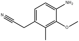 Benzeneacetonitrile, 4-amino-3-methoxy-2-methyl- (9CI) Struktur