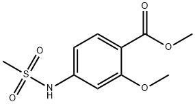 METHYL 2-METHOXY-4-[(METHYLSULFONYL)AMINO]-BENZOATE Struktur