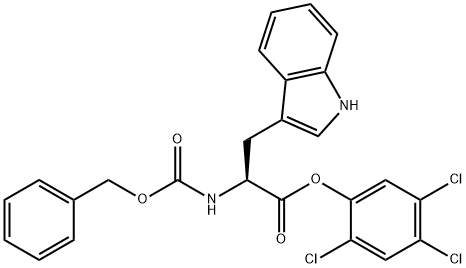 Z-L-TRYPTOPHAN 2,4,5-TRICHLOROPHENYL ESTER Struktur