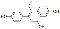 3,4-bis(4-hydroxyphenyl)-3-hexenol Struktur