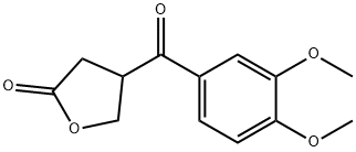 4-(3,4-dimethoxybenzoyl)oxolan-2-one Struktur