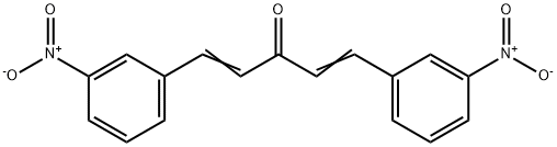 1,5-bis(3-nitrophenyl)penta-1,4-dien-3-one Struktur