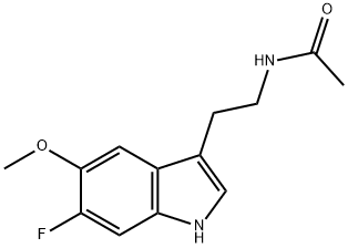 6-fluoromelatonin Struktur