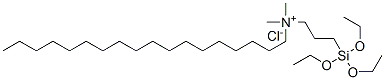 dimethyloctadecyl[3-(triethoxysilyl)propyl]ammonium chloride Struktur