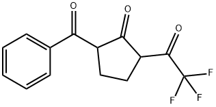 2-Benzoyl-5-(trifluoroacetyl)cyclopentanone Struktur