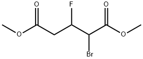 Pentanedioic acid, 2-bromo-3-fluoro-, dimethyl ester (9CI) Struktur