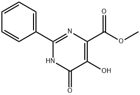 5,6-DIHYDROXY-2-PHENYL-PYRIMIDINE-4-CARBOXYLIC ACID METHYL ESTER Struktur