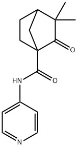 Bicyclo[2.2.1]heptane-1-carboxamide, 3,3-dimethyl-2-oxo-N-4-pyridinyl- (9CI) Struktur