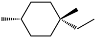 Cyclohexane, 1-ethyl-1,4-dimethyl-, cis- Struktur