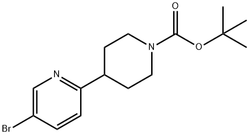 tert-butyl 4-(5-bromopyridin-2-yl)piperidine-1-carboxylate Struktur